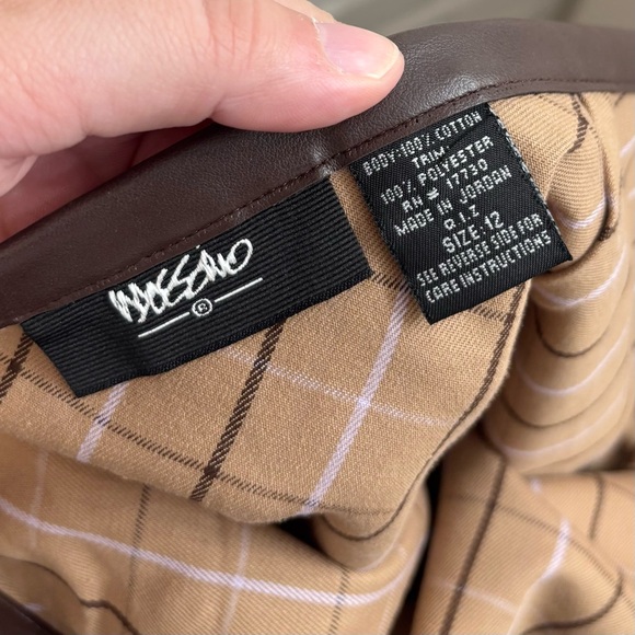 Vintage Mossimo Women’s Plaid Straight Mini Skirt - Picture 5 of 5